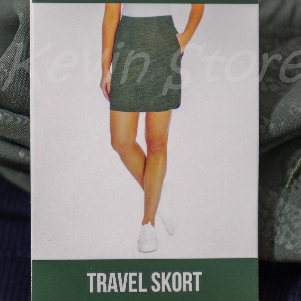 Orvis Ladies' Embossed Pull On Skort XS S M L XL Green